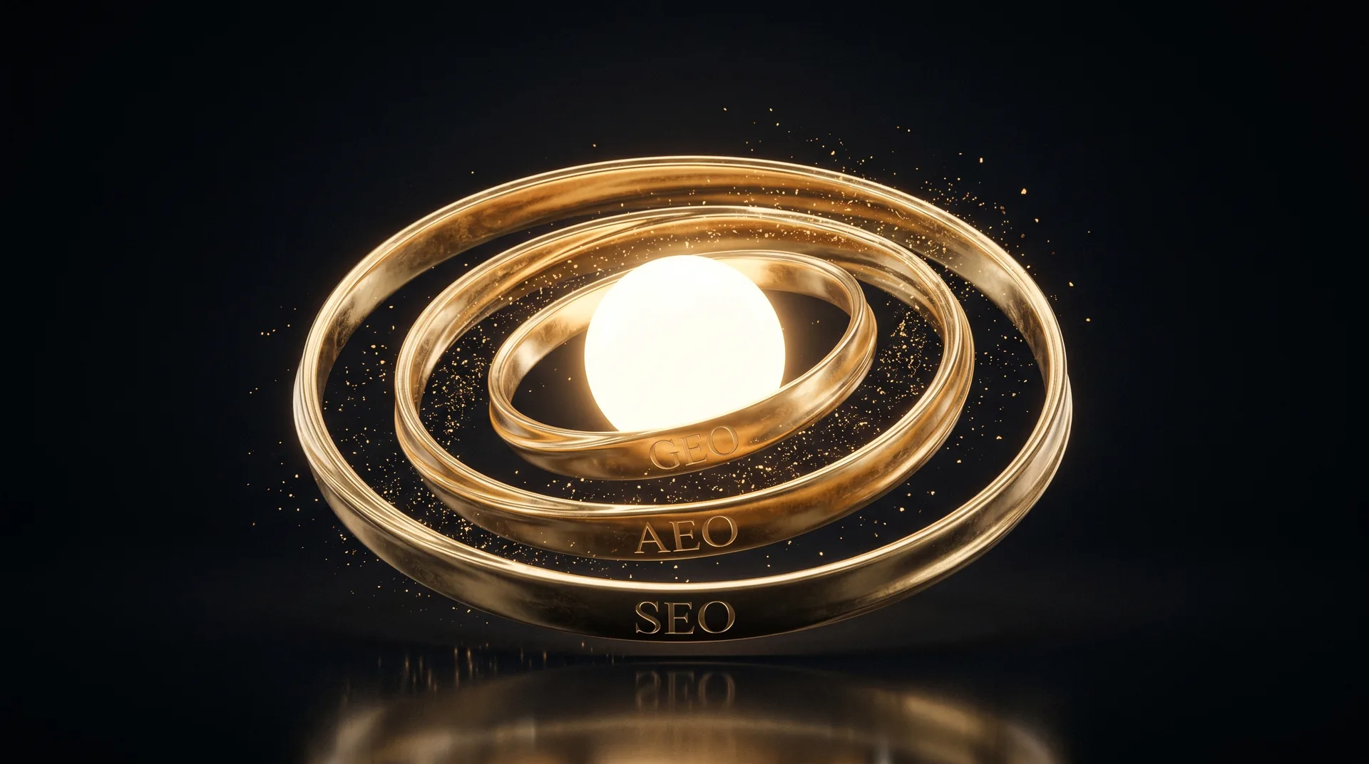 Triple-Engine Framework by AI Studio — SEO, AEO and GEO rings